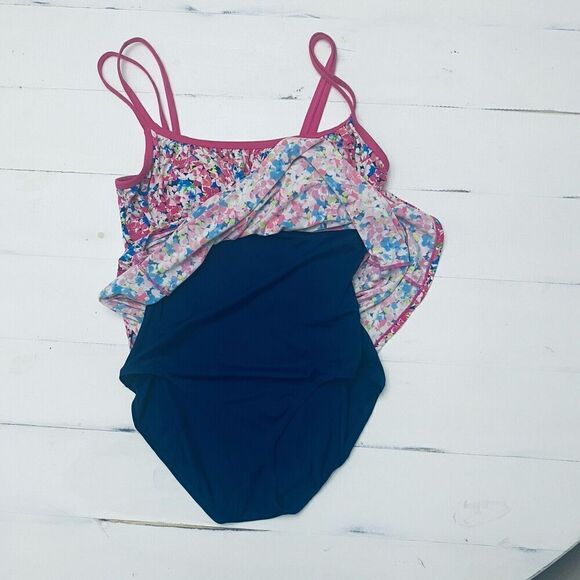 Catalina Women's Floral Swimdress Swimsuit Size 1X (16W) - Picture 6 of 13